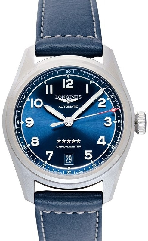 Longines L3.410.4.93.0 Spirit Sininen/Nahka Ø37 mm