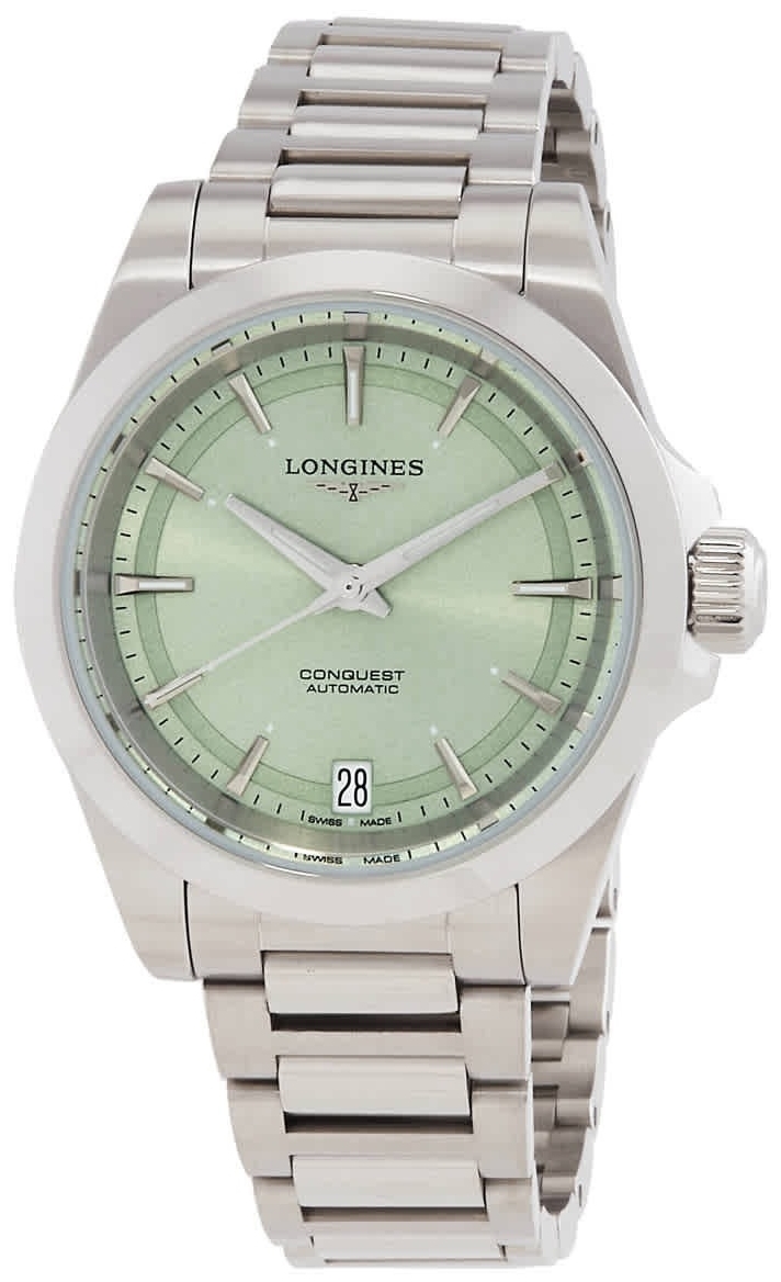 Longines Naisten kello L3.430.4.02.6 Conquest Vihreä/Teräs Ø34 mm