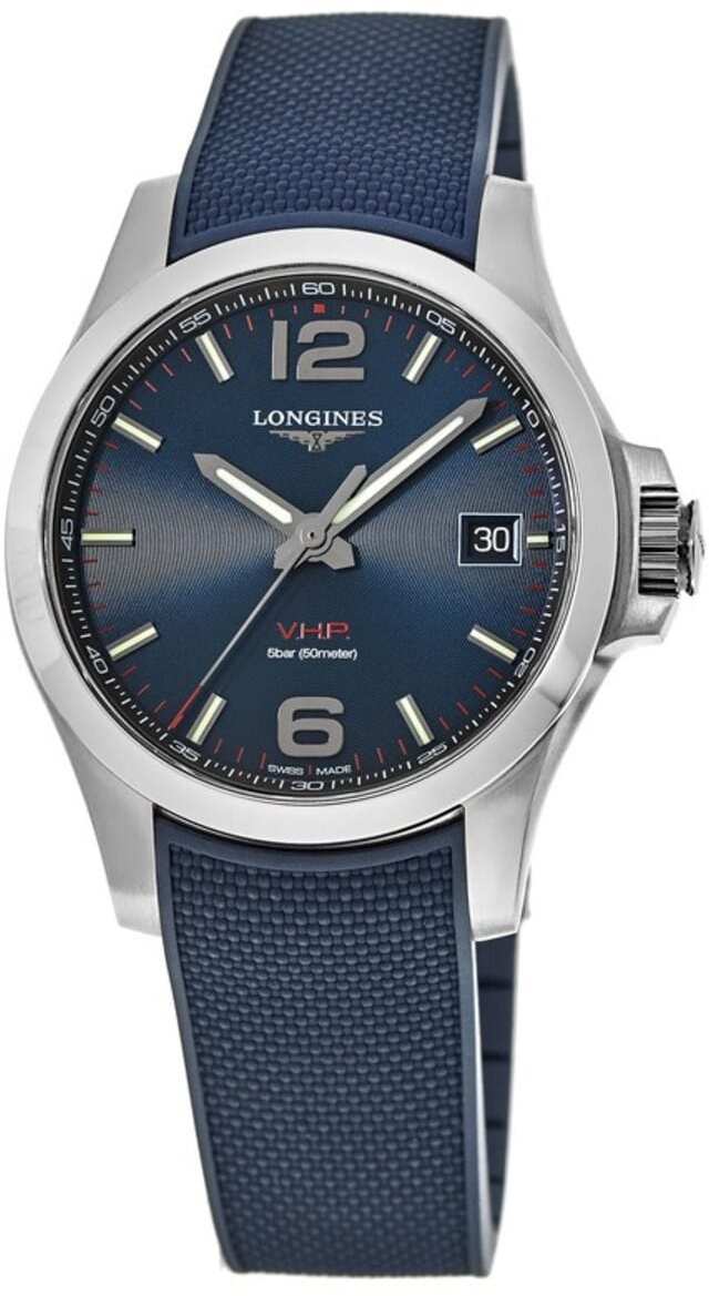 Longines Miesten kello L3.716.4.96.9 Conquest V.H.P Sininen/Kumi Ø41