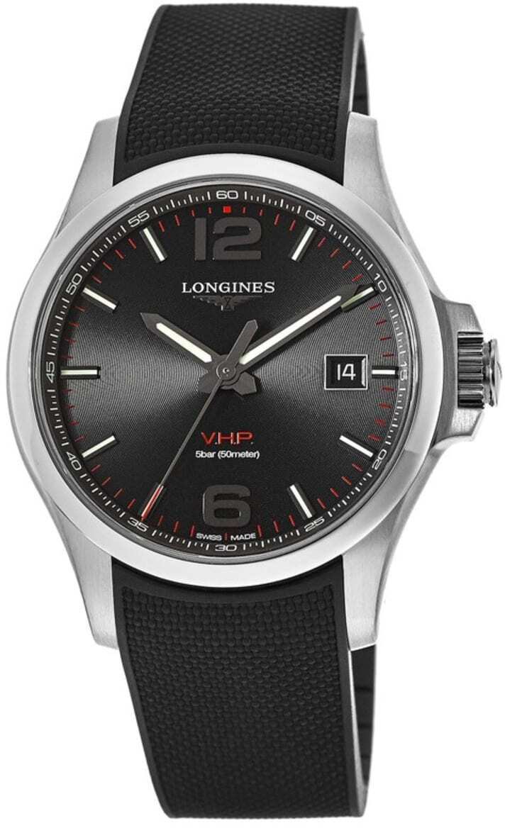 Longines Miesten kello L3.726.4.56.9 Conquest V.H.P. Musta/Kumi Ø43