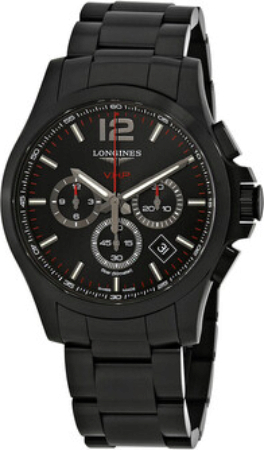 Longines Miesten kello L3.727.2.56.6 Conquest V.H.P. Musta/Teräs