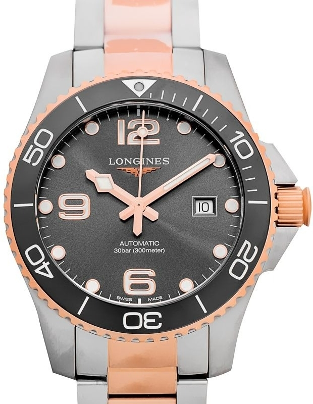 Longines Miesten kello L3.782.3.78.7 HydroConquest Harmaa/Teräs Ø43