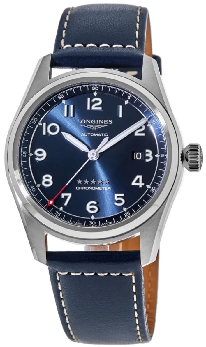 Longines Miesten kello L3.810.4.93.0 Spirit Sininen/Nahka Ø40 mm