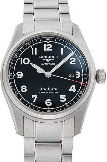 Longines Miesten kello L3.811.4.53.9 Spirit Prestige Musta/Teräs