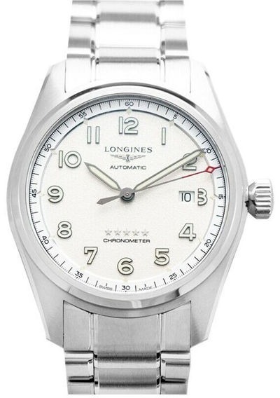 Longines Miesten kello L3.811.4.73.9 Spirit Prestige Hopea/Teräs