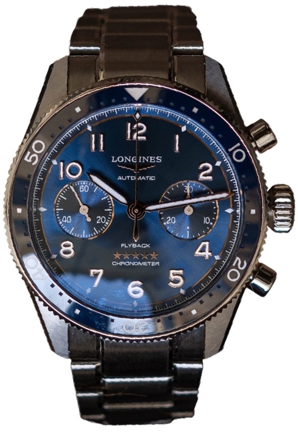 Longines Miesten kello L3.821.4.93.6 Spirit Flyback Sininen/Teräs