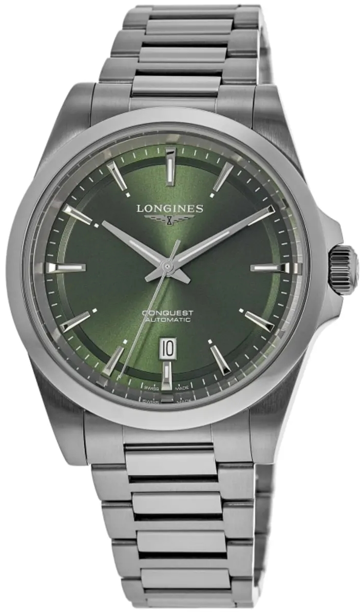 Longines Miesten kello L3.830.4.02.6 Conquest Vihreä/Teräs Ø41 mm