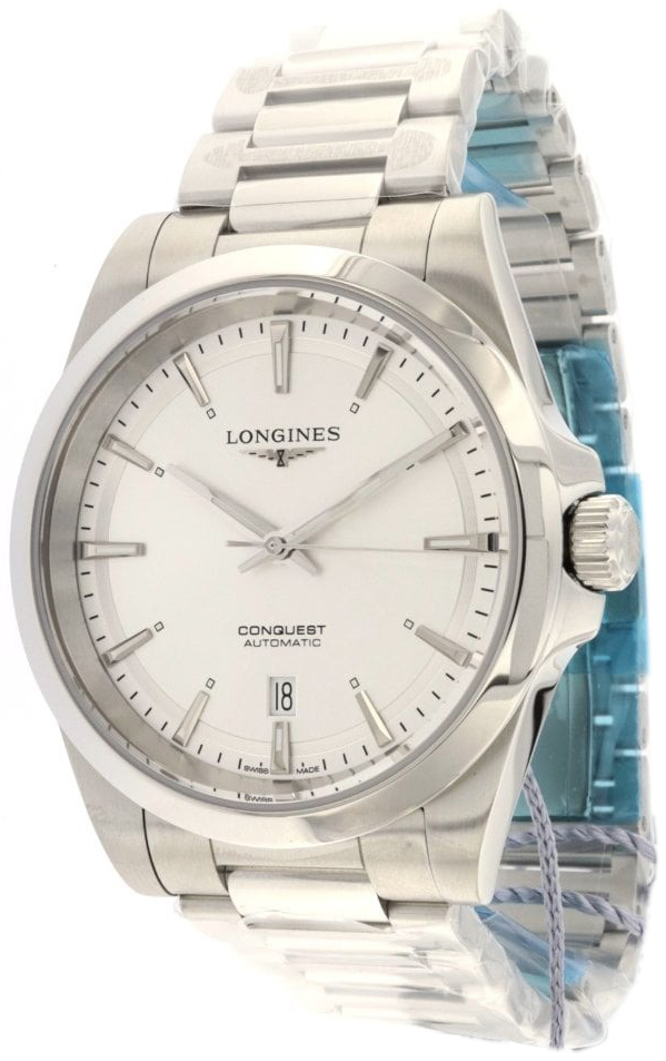 Longines Miesten kello L3.830.4.72.6 Conquest Hopea/Teräs Ø41 mm