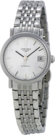 Longines Naisten kello L4.309.4.12.6 Elegant Valkoinen/Teräs Ø25.5