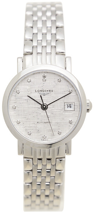 Longines Naisten kello L4.309.4.77.6 Elegant Hopea/Teräs Ø25.5 mm