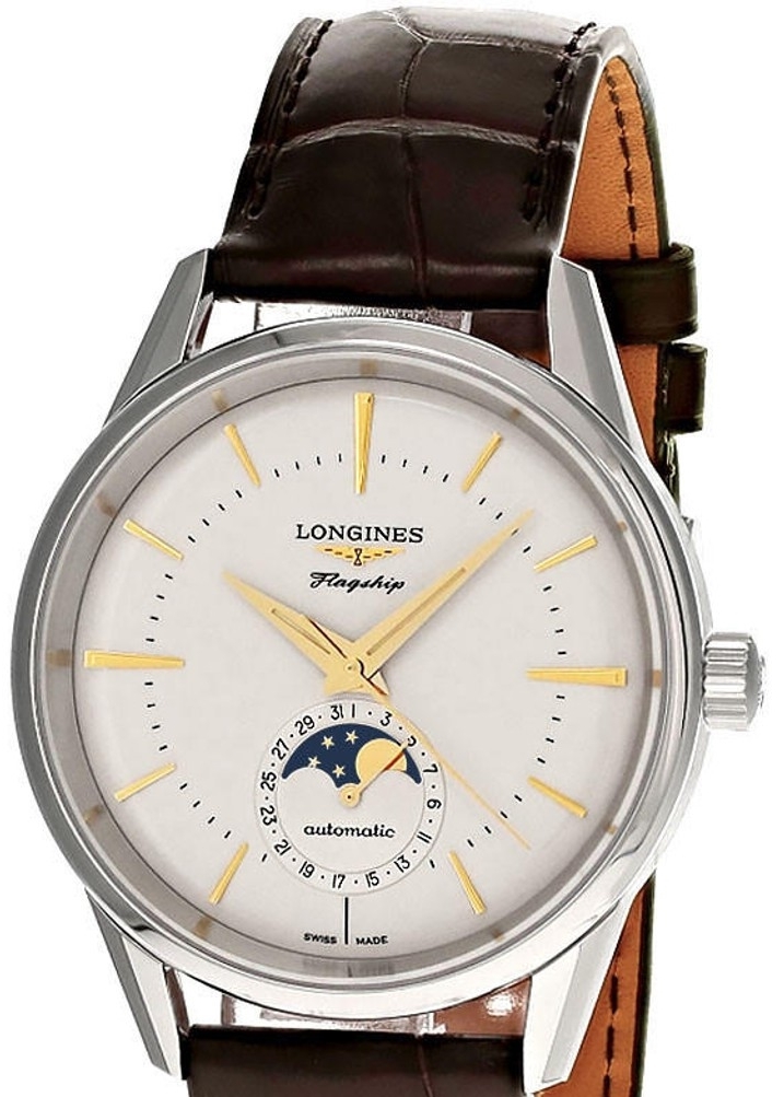 Longines Naisten kello L4.815.4.78.2 Flagship Heritage Hopea/Nahka