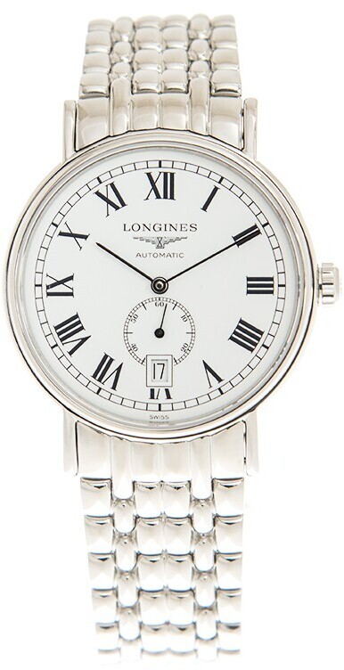 Longines Miesten kello L4.904.4.11.6 Presence Valkoinen/Teräs Ø38.5