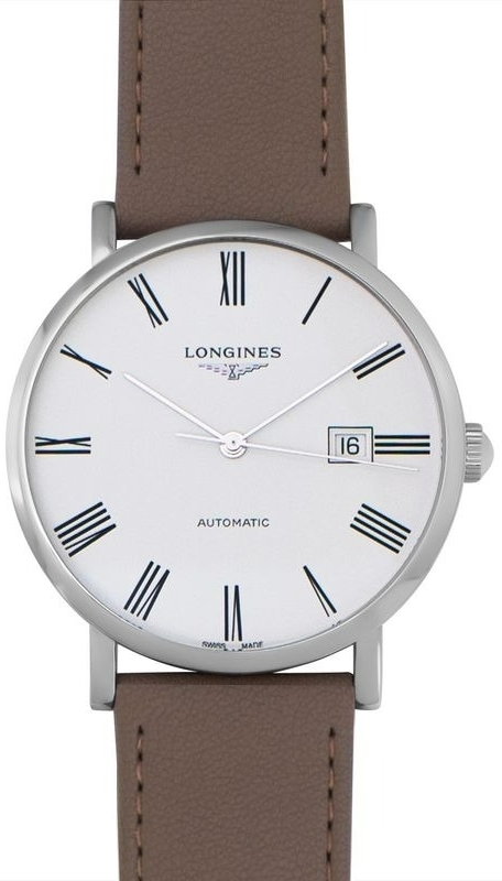 Longines Miesten kello L4.911.4.11.0 Elegant Valkoinen/Nahka Ø41 mm