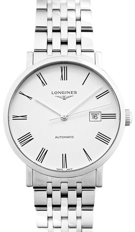 Longines Miesten kello L4.911.4.11.6 Elegant Valkoinen/Teräs Ø41 mm