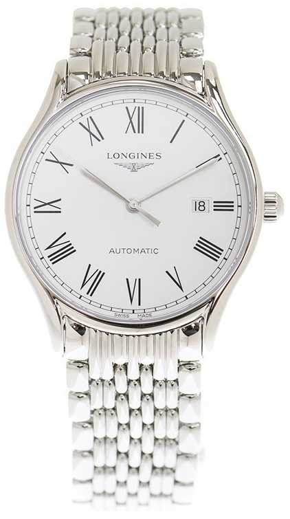 Longines Miesten kello L4.961.4.11.6 Lyre Valkoinen/Teräs Ø40 mm