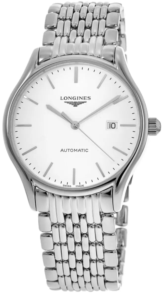 Longines Miesten kello L4.961.4.12.6 Lyre Valkoinen/Teräs Ø40 mm