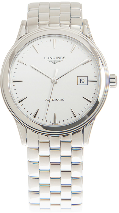 Longines Miesten kello L4.984.4.12.6 Flagship Valkoinen/Teräs Ø40 mm