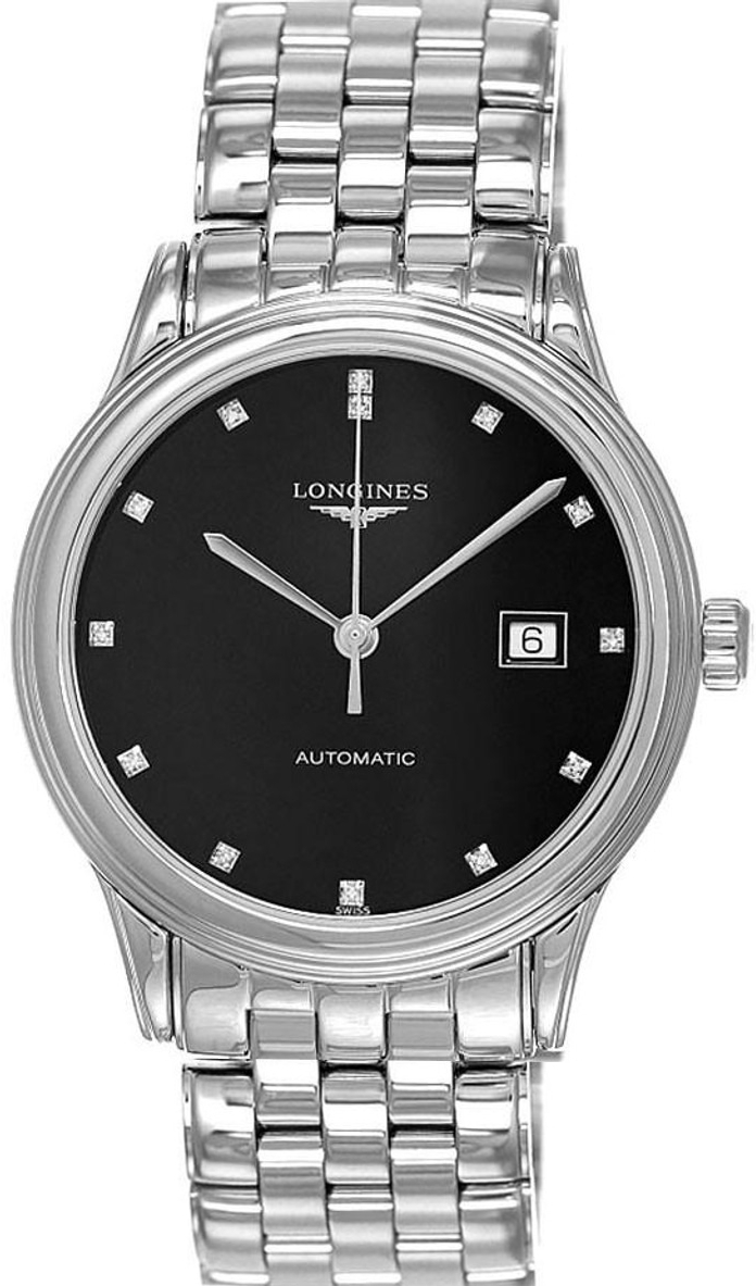 Longines Miesten kello L4.984.4.57.6 Flagship Musta/Teräs Ø40 mm