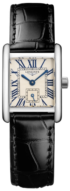 Longines Naisten kello L5.200.4.71.2 Mini DolceVita Valkoinen/Nahka