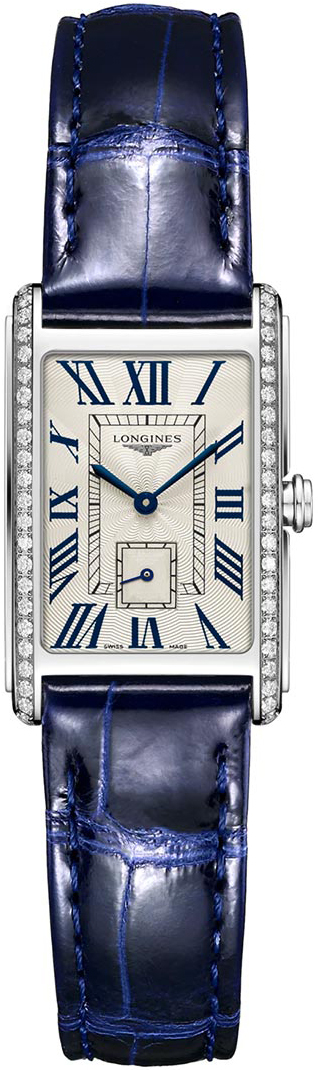 Longines Naisten kello L5.255.0.71.7 Dolcevita Hopea/Nahka