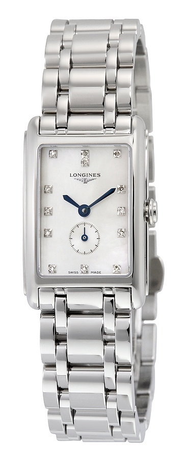 Longines Naisten kello L5.255.4.87.6 DolceVita Valkoinen/Teräs