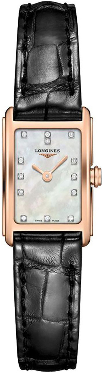 Longines Naisten kello L5.258.8.87.0 DolceVita Valkoinen/Nahka