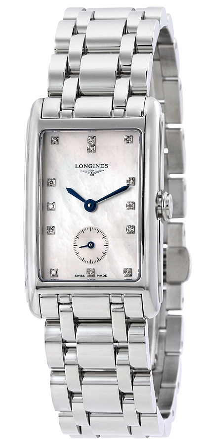 Longines Naisten kello L5.512.4.87.6 DolceVita Valkoinen/Teräs