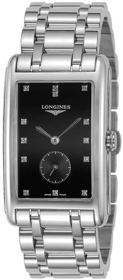Longines Naisten kello L5.755.4.57.6 DolceVita Musta/Teräs
