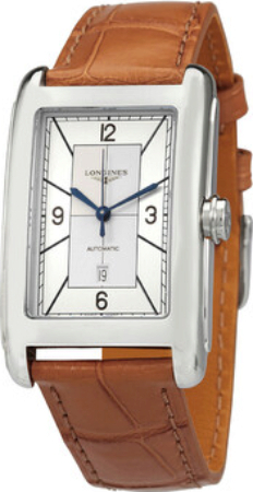 Longines Miesten kello L5.757.4.73.3 Dolcevita Hopea/Nahka