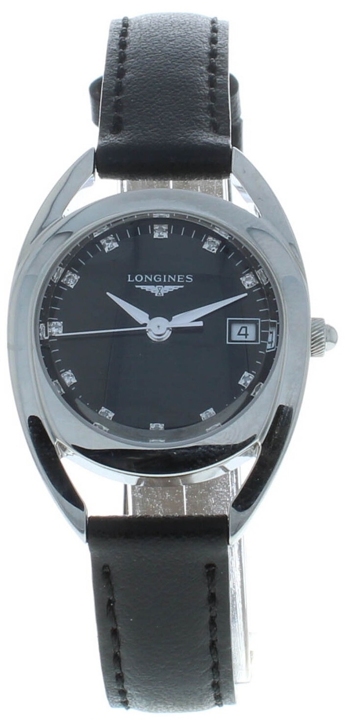 Longines Naisten kello L6.136.4.57.0 Equestrian Musta/Nahka Ø26 mm