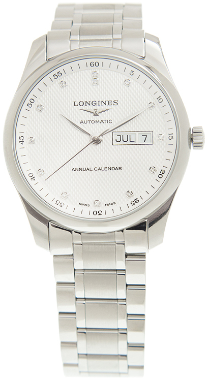 Longines Miesten kello L2.910.4.77.6 Master Hopea/Teräs Ø40 mm