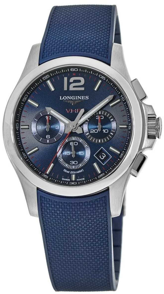 Longines Miesten kello L3.717.4.96.9 Conquest V.H.P. Sininen/Kumi