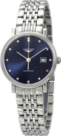 Longines Naisten kello L4.310.4.97.6 Elegant Sininen/Teräs Ø29 mm