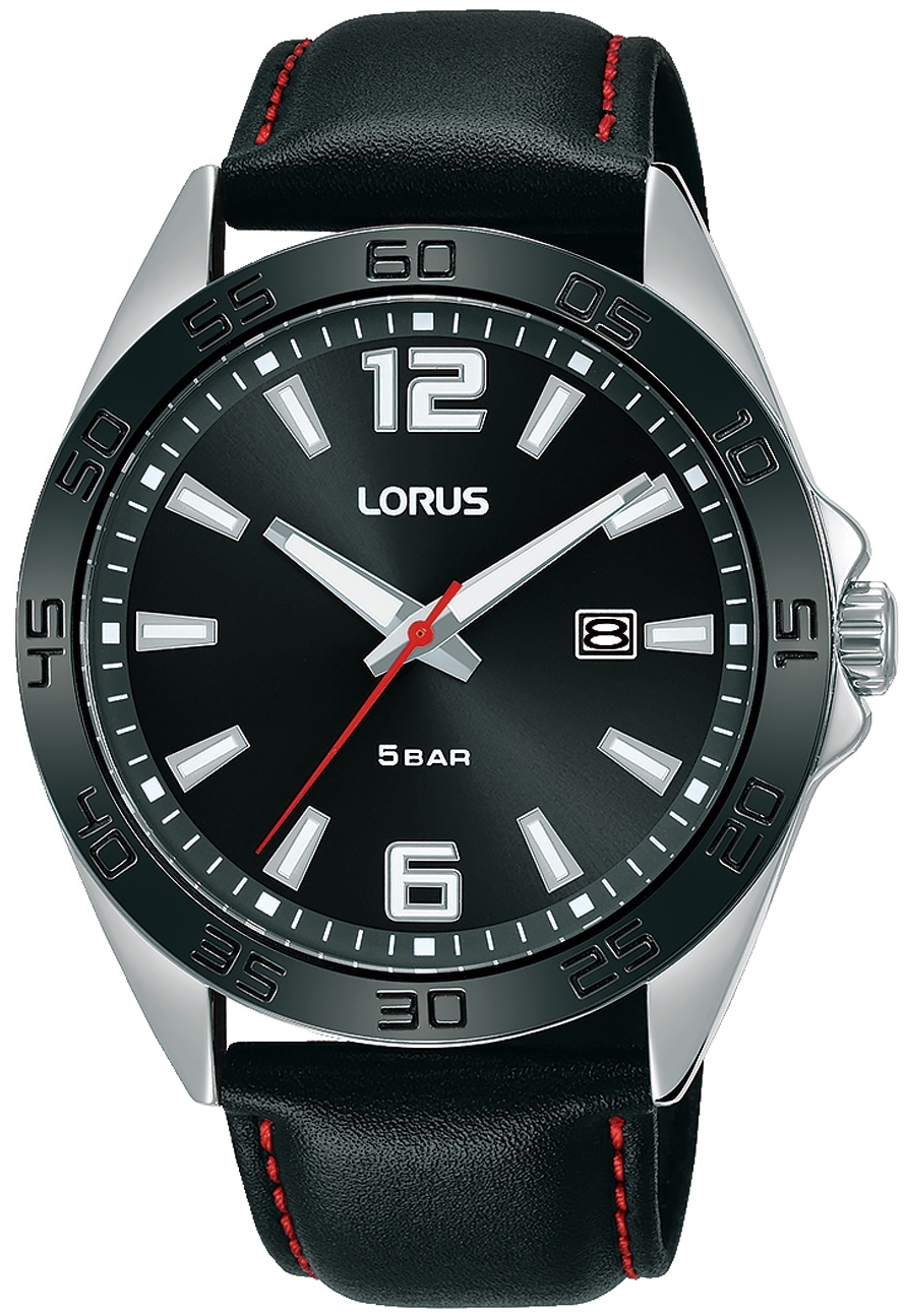 Lorus Miesten kello RH915NX9 Classic Musta/Nahka Ø42 mm