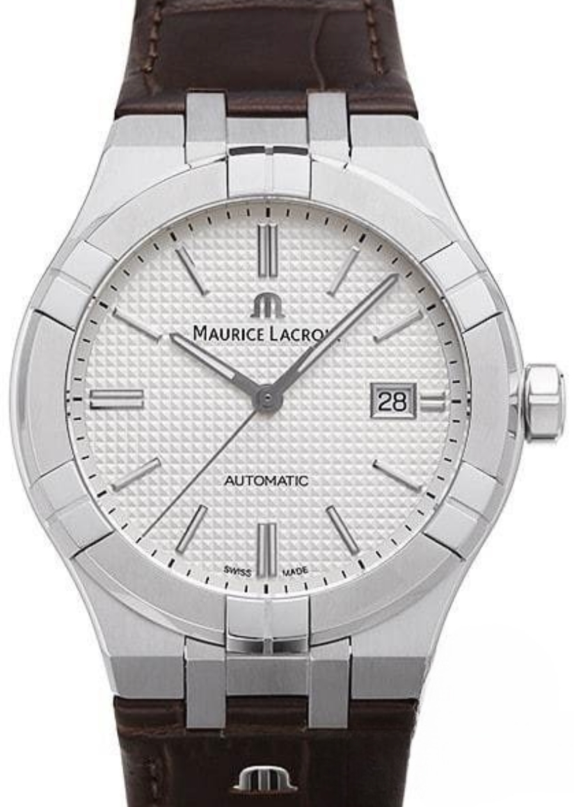 Maurice Lacroix Miesten kello AI6008-SS001-130-1 Aikon Hopea/Nahka