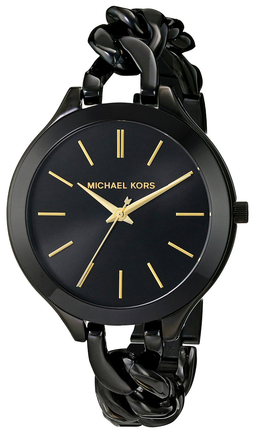 Michael Kors Naisten kello MK3317 Runway Musta/Teräs Ø42 mm