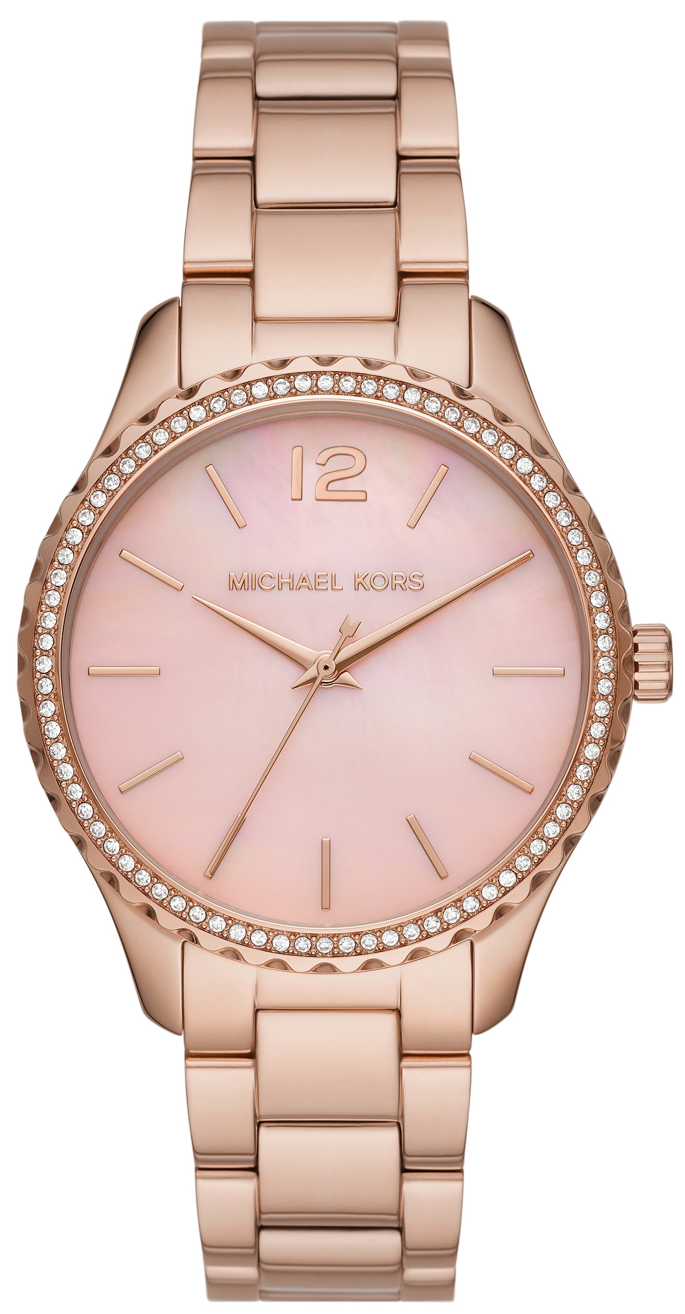 Michael Kors Layton Naisten kello MK6848 Pinkki/Punakultasävyinen