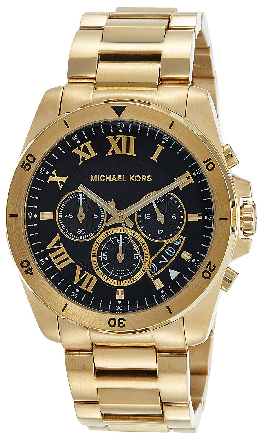 Michael Kors Brecken Miesten kello MK8481 Musta/Kullansävytetty