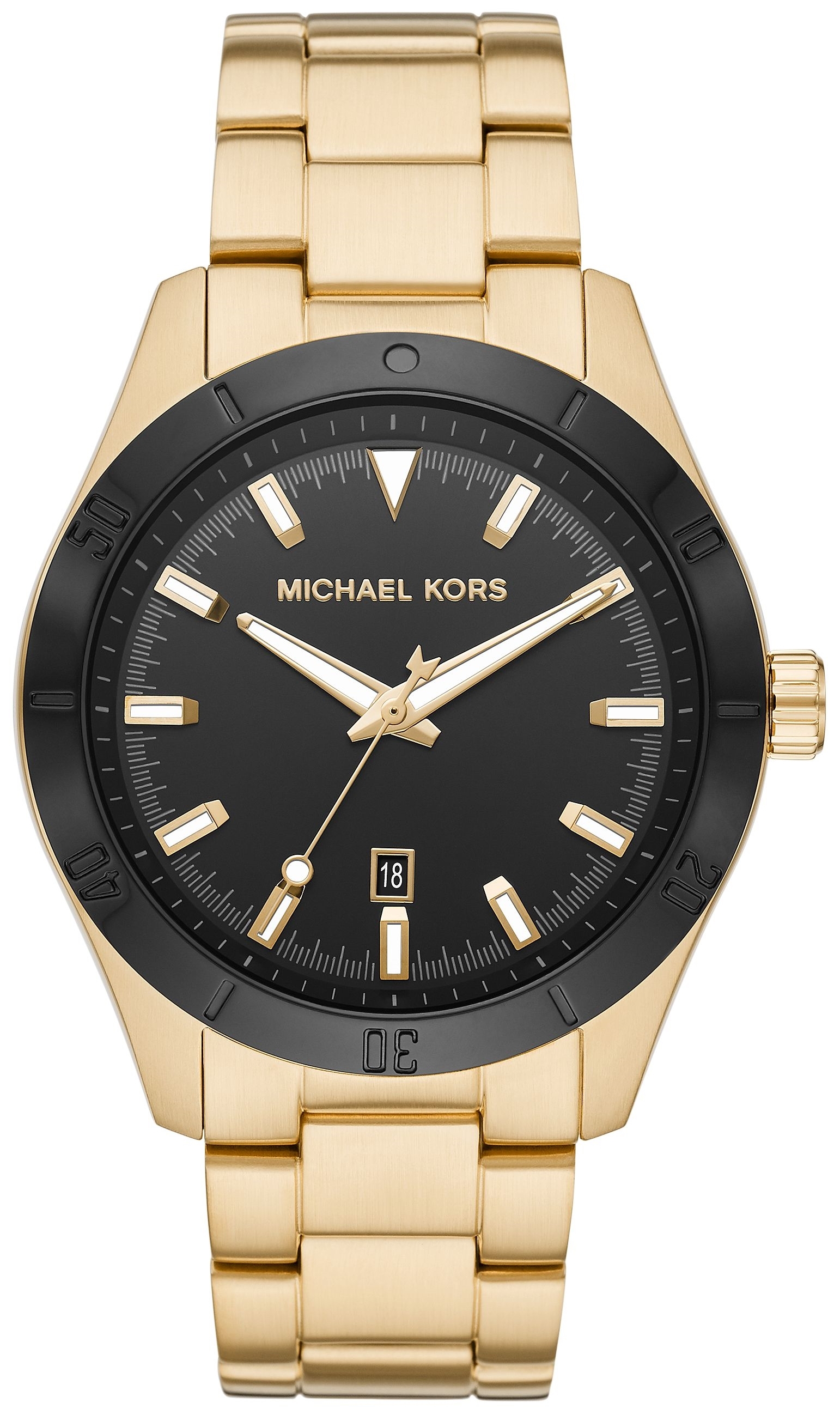 Michael Kors Layton Miesten kello MK8816 Musta/Kullanvärinen teräs