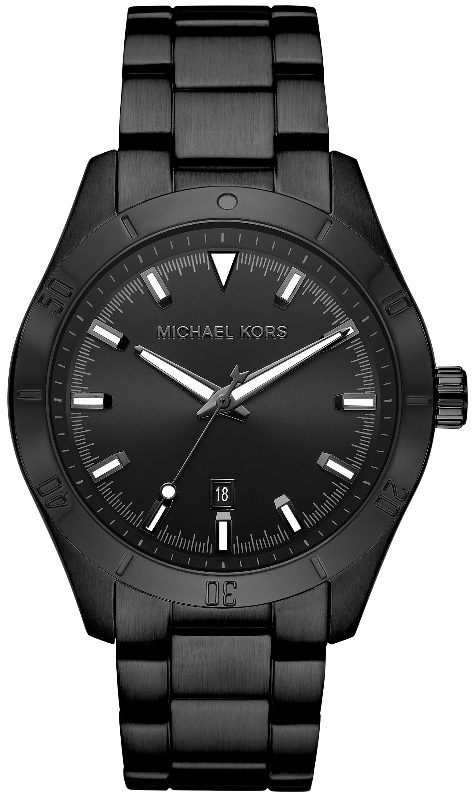 Michael Kors Miesten kello MK8817 Layton Musta/Teräs Ø44 mm