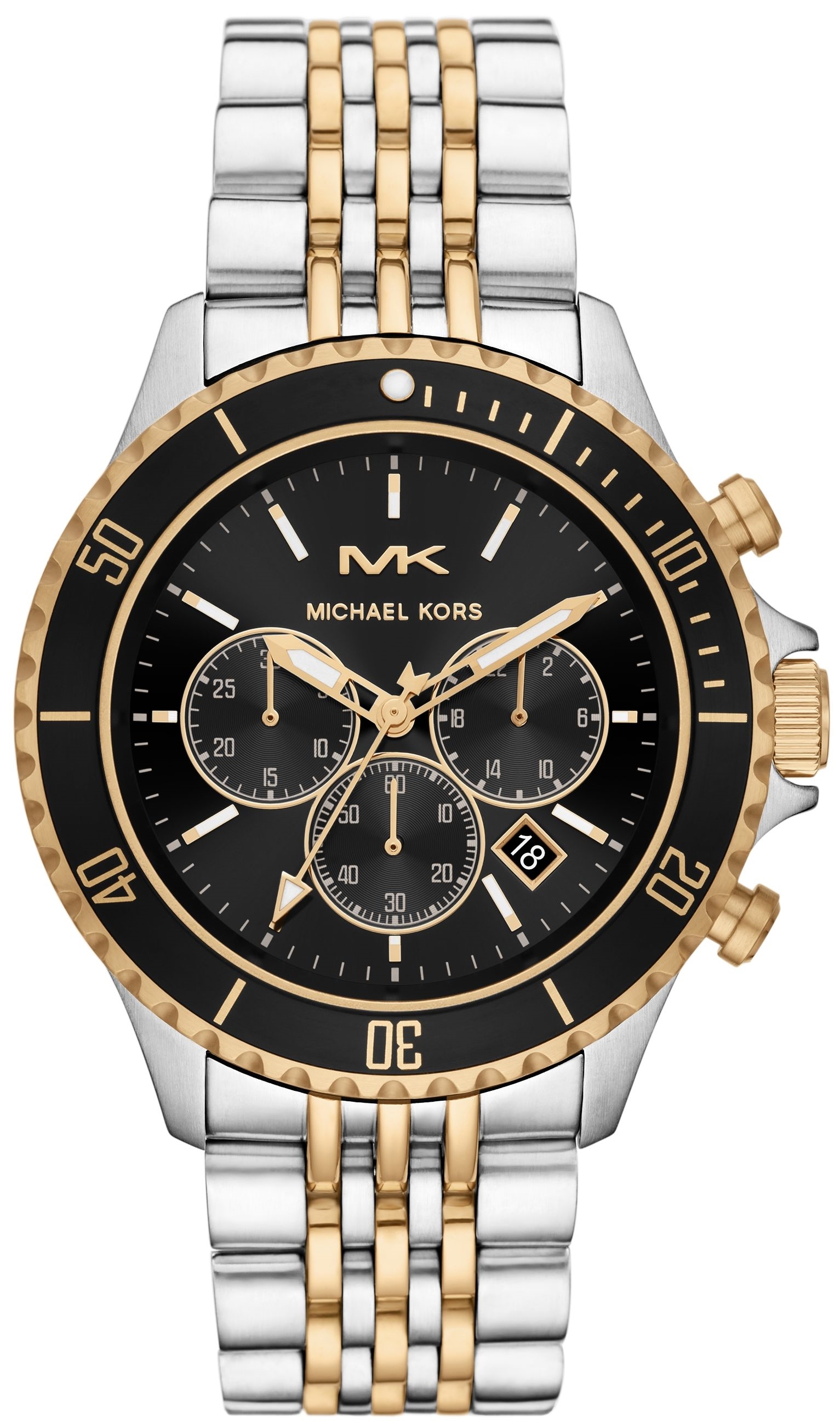 Michael Kors Miesten kello MK8872 Bayville Musta/Kullanvärinen