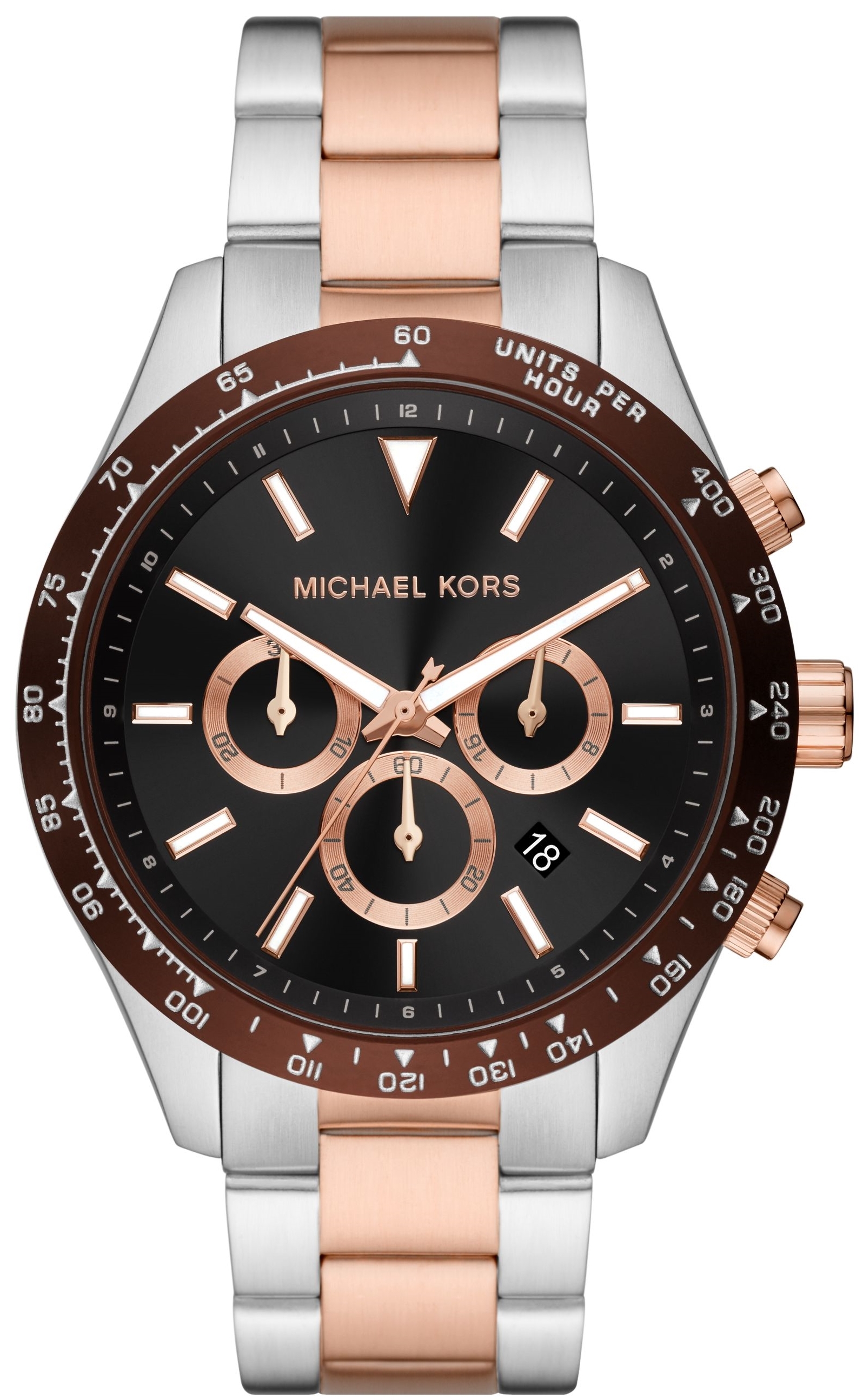 Michael Kors Miesten kello MK8913 Layton Musta/Teräs Ø45 mm