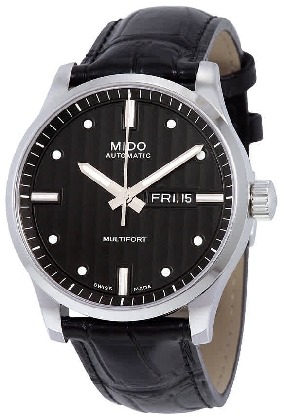 Mido Miesten kello M005.430.16.031.81 Multifort Musta/Nahka Ø42 mm