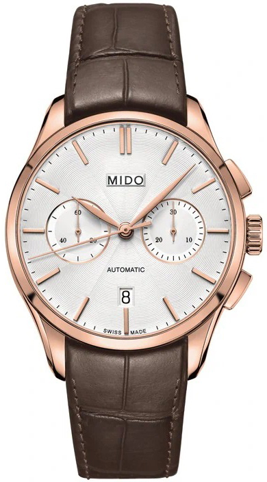 Mido Miesten kello M024.427.36.031.00 Belluna Hopea/Nahka Ø42 mm