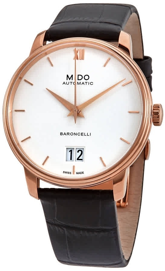 Mido Miesten kello M027.426.36.018.00 Baroncelli Valkoinen/Nahka Ø40