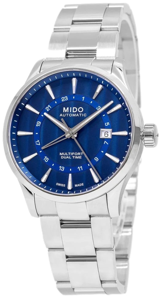 Mido Miesten kello M038.429.11.041.00 Multifort Sininen/Teräs Ø42 mm