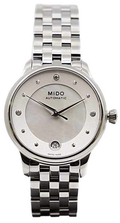 Mido Naisten kello M039.207.11.106.00 Baroncelli Hopea/Teräs Ø33 mm