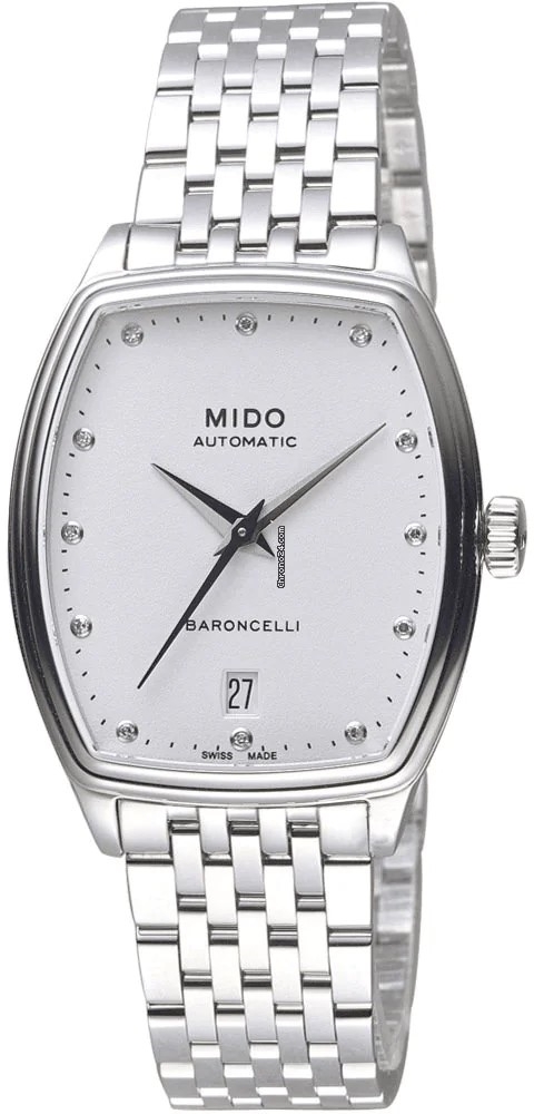 Mido Naisten kello M041.307.11.016.00 Baroncelli Valkoinen/Teräs