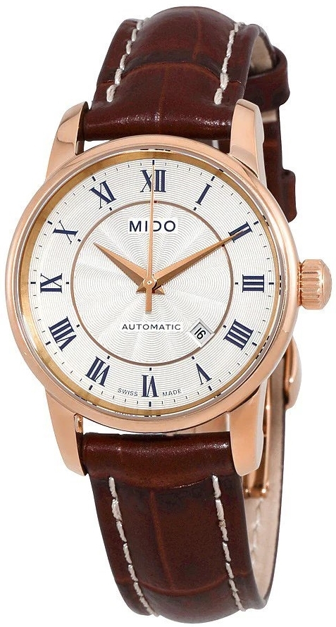 Mido Naisten kello M7600.2.21.8 Baroncelli Hopea/Nahka Ø29 mm