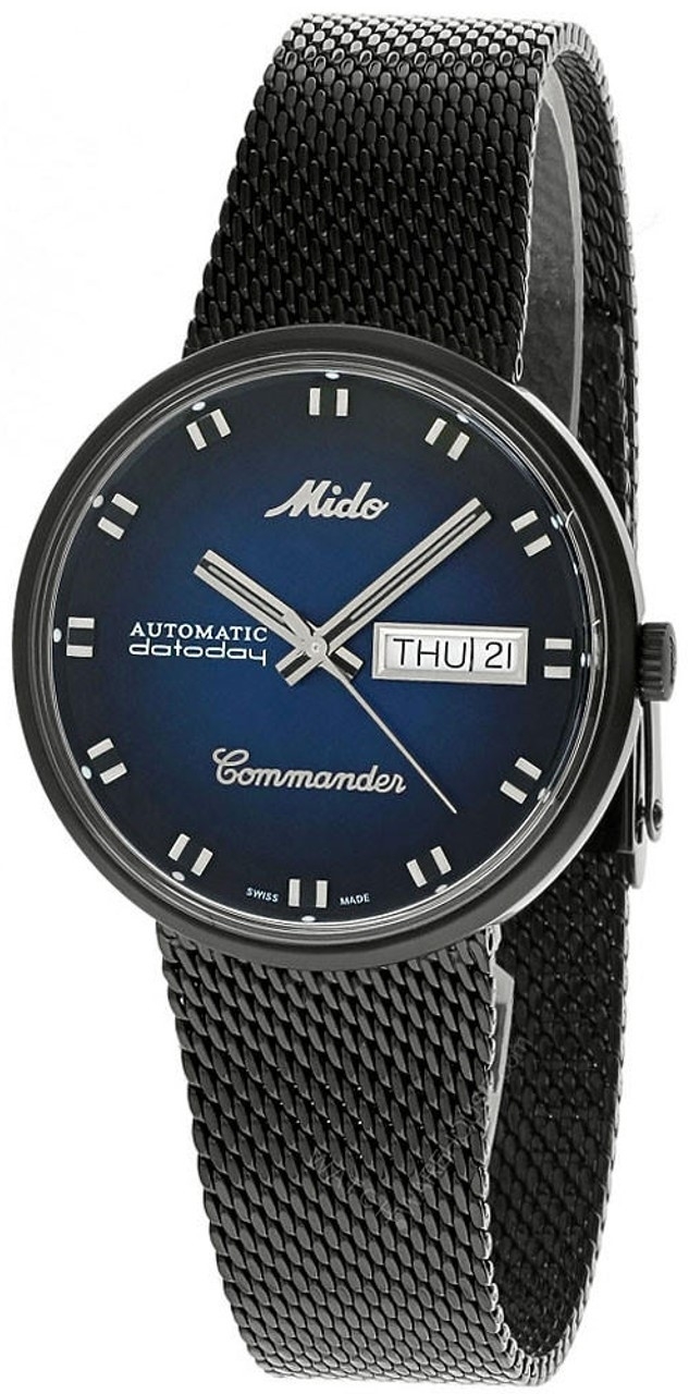 Mido Miesten kello M8429.3.25.11 Commander Sininen/Teräs Ø37 mm